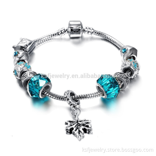 China wholesale charm bracelet fashion bead bangle bracelets for women